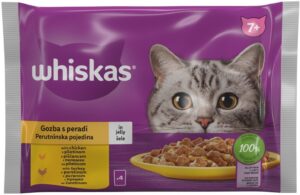 Kesice izbor zivine Senior Whiskas 4x 85 g