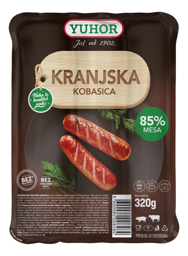 Kobasica Balkanska 320 g Yuhor