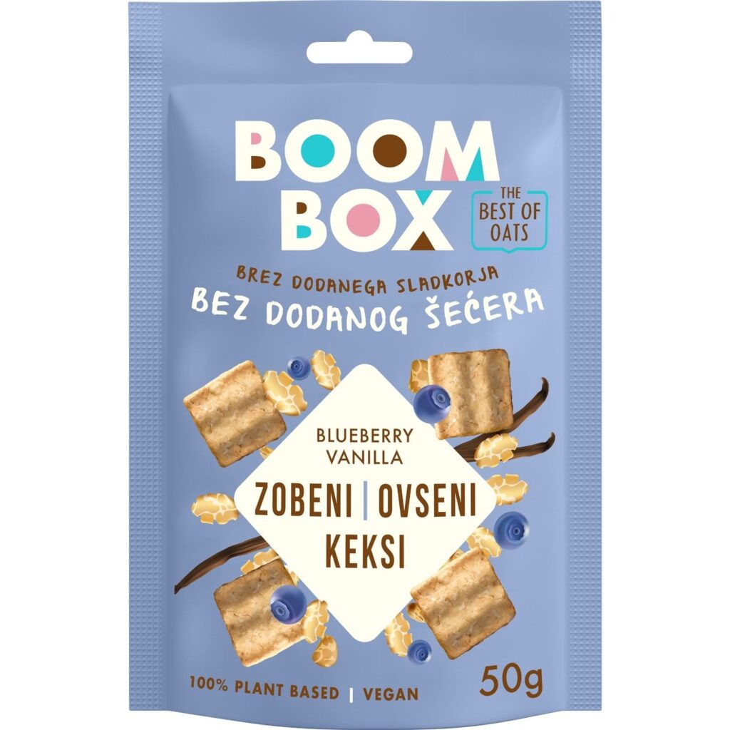 Boom box ovseni keks borovnica i vanila 50 g