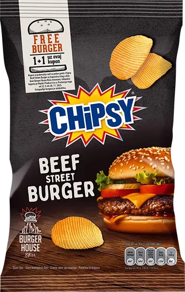 Chipsy čips x Cut Beef Street 95 g