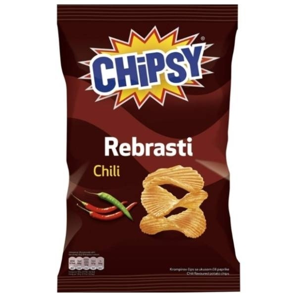 Chipsy cips rebrasti cili 130 g