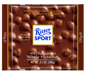 Čokolada Whole Hazelnuts 100 g Ritte