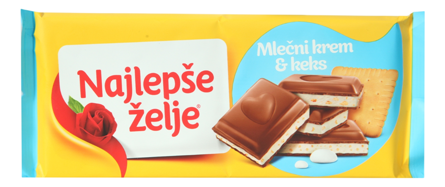 Čokolada nž ml Krem Kom Keksa 184 g