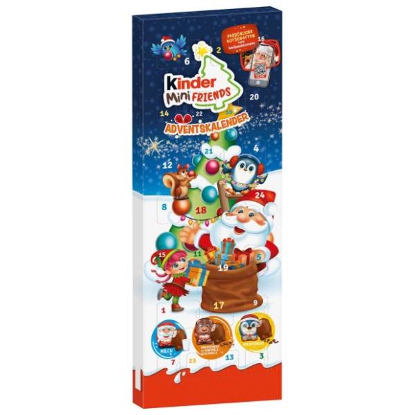 Čoko Adv Calen Kinder Mini Frie 164 g