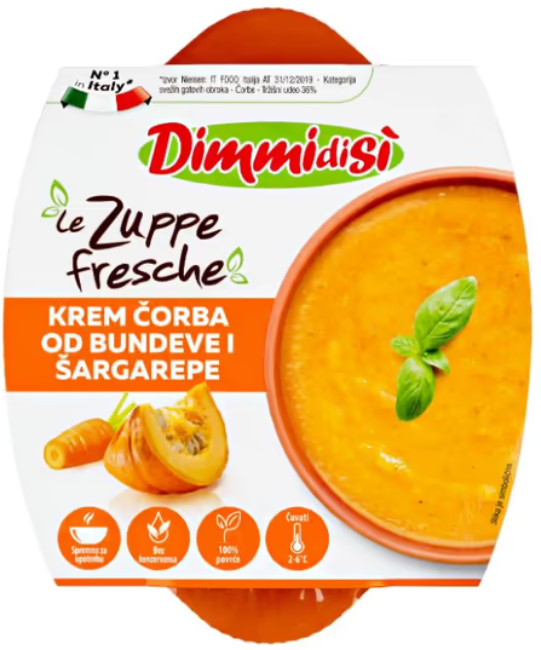 Krem Čorba od Bundeve i Šargarepe 400 g