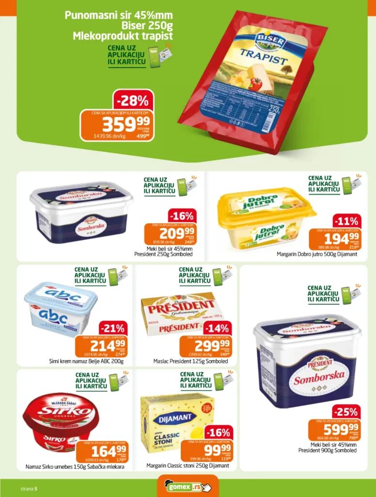Gomex katalog, strana 5