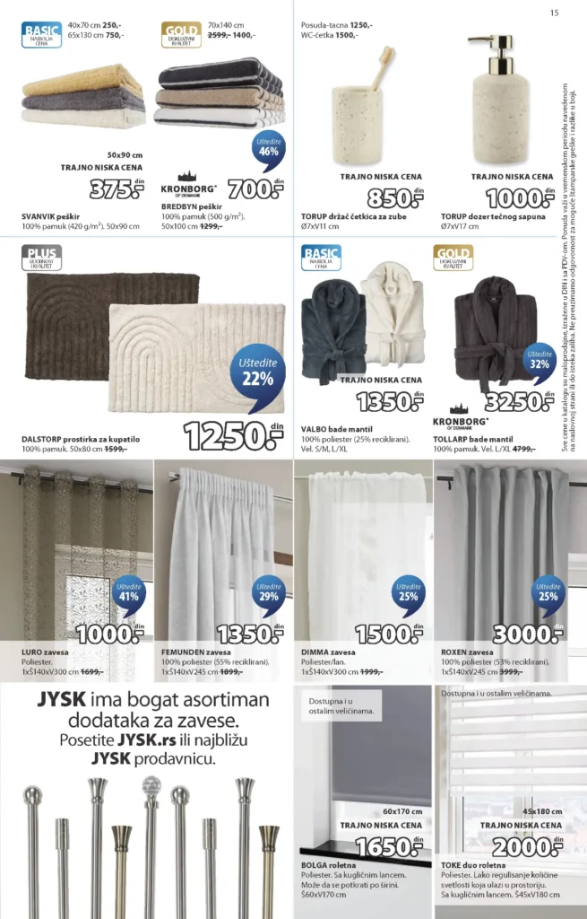 JYSK katalog, strana 15