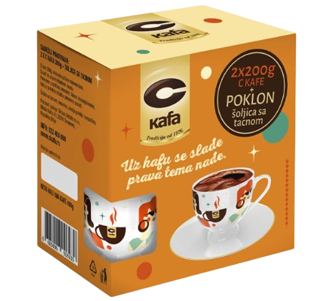c Kafa 2x 200 G+poklon Soljica