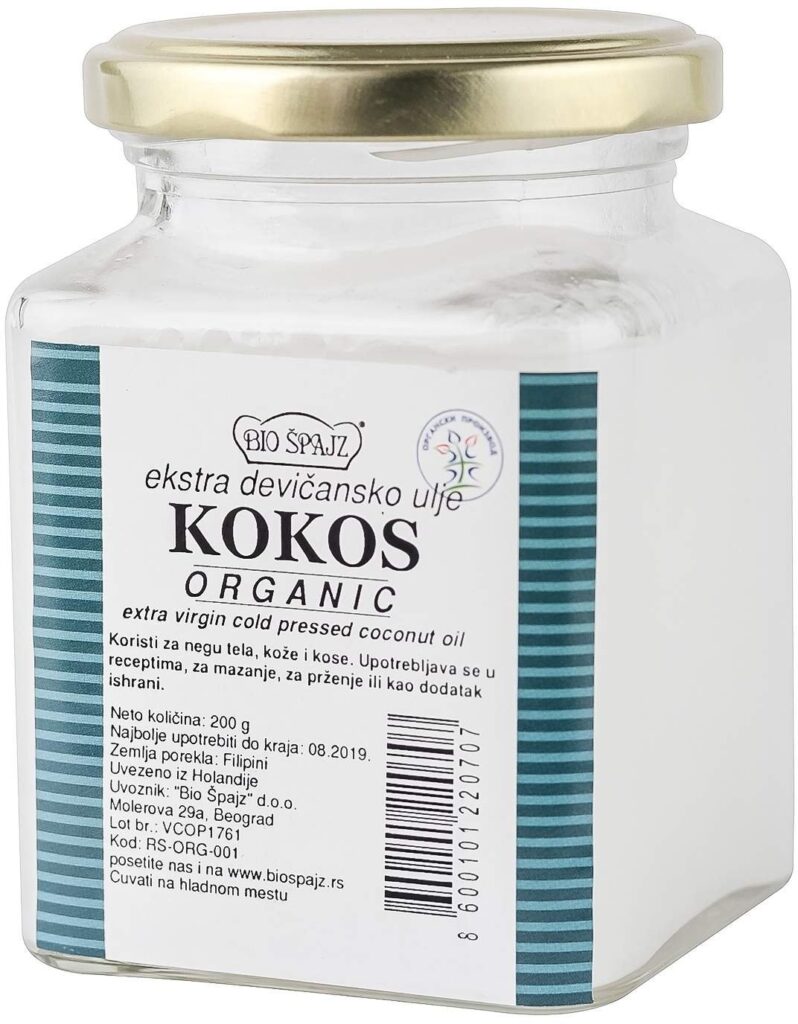 Biošpajz ulje od kokosa devičansko BIO 200 g