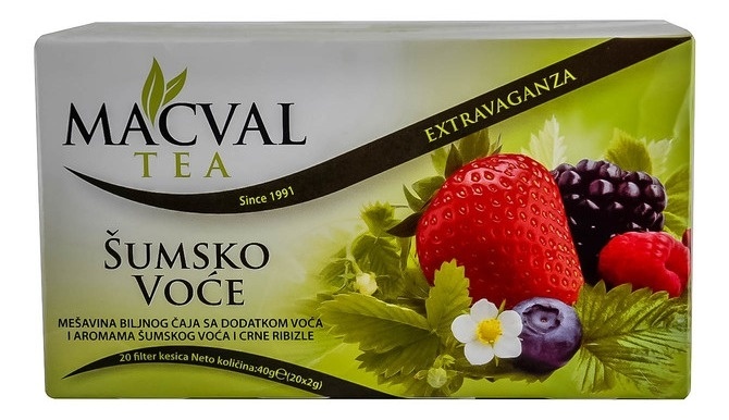 Čaj Extravaganza Šum Voće 40 g Macva