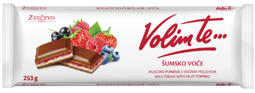 Čokolada Volim te Sumsko Voce 253 g
