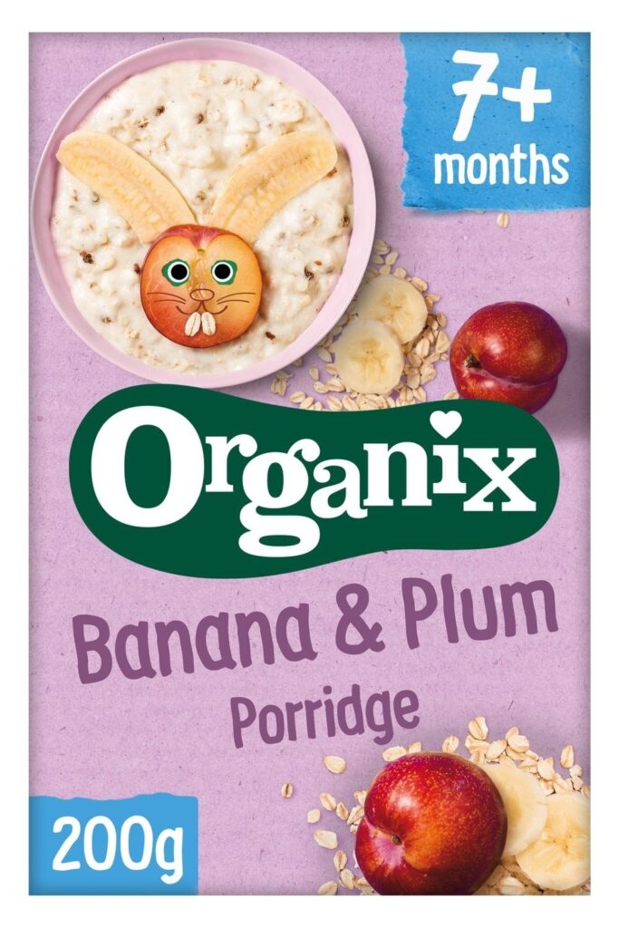 Kaša Org Ban Šljiv 7m+200 g Organix