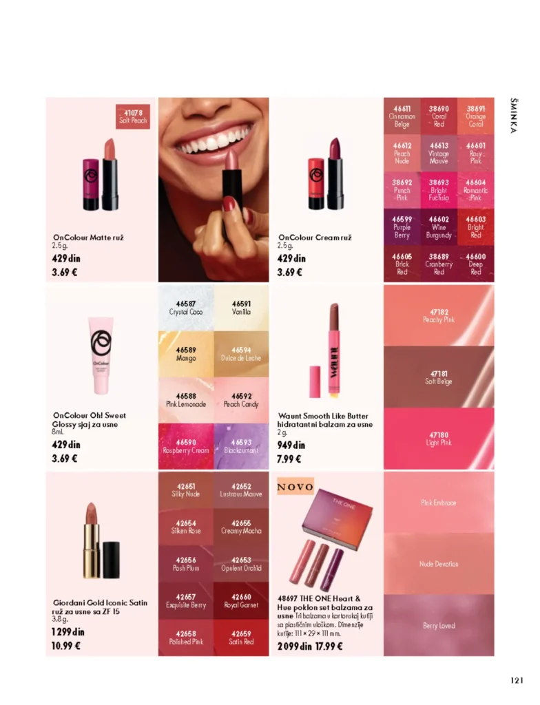 Oriflame katalog, strana 121