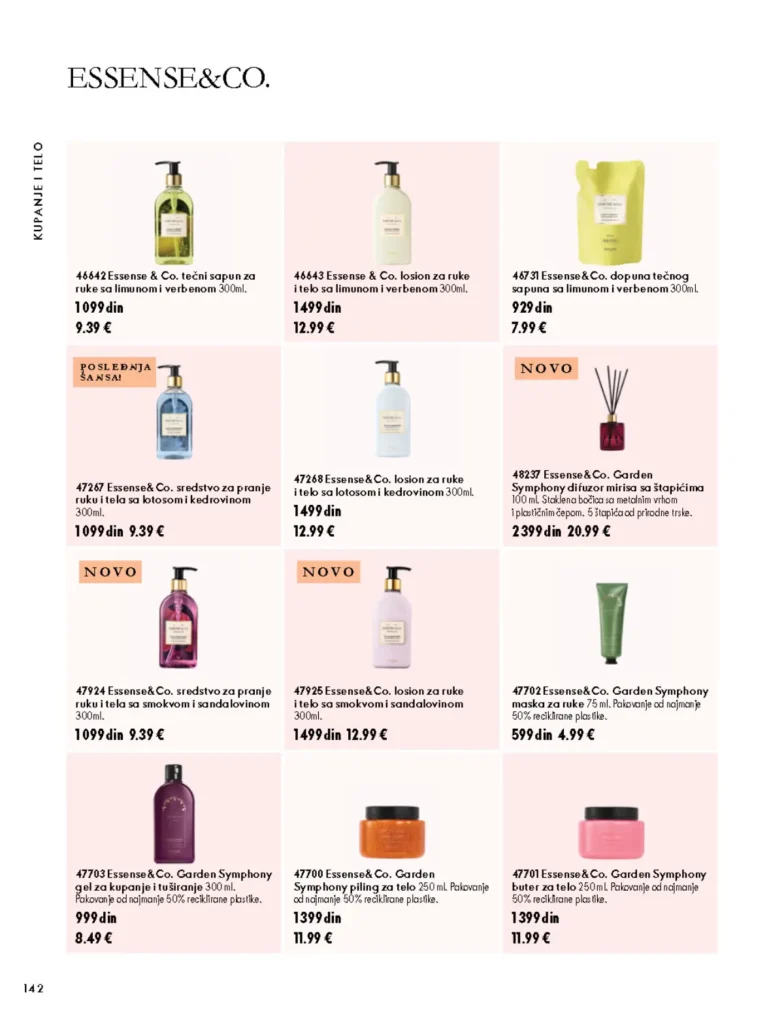 Oriflame katalog, strana 142