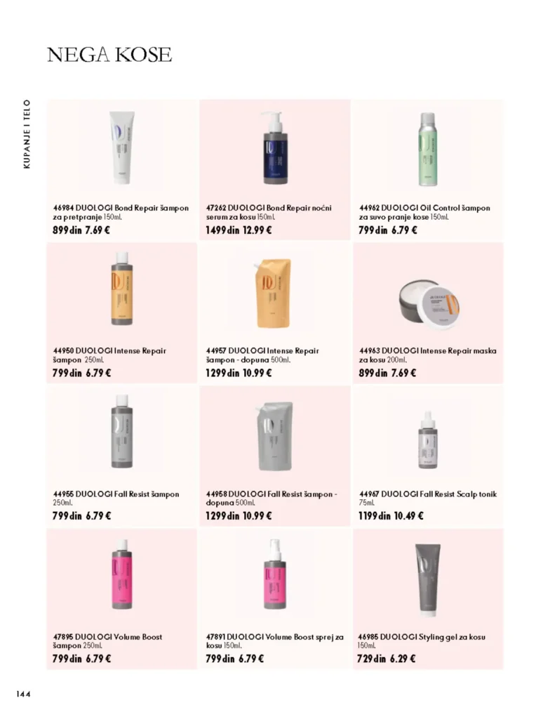 Oriflame katalog, strana 144