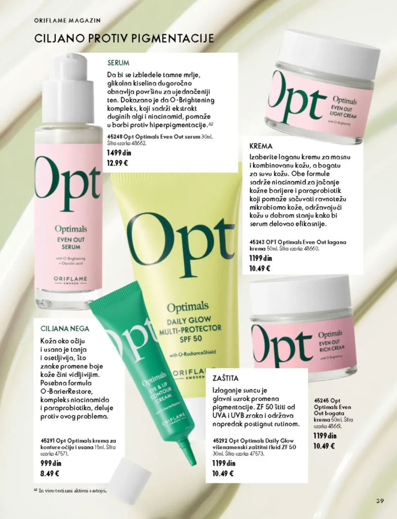 Oriflame katalog, strana 39