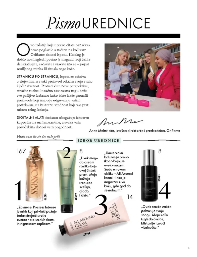 Oriflame katalog, strana 5