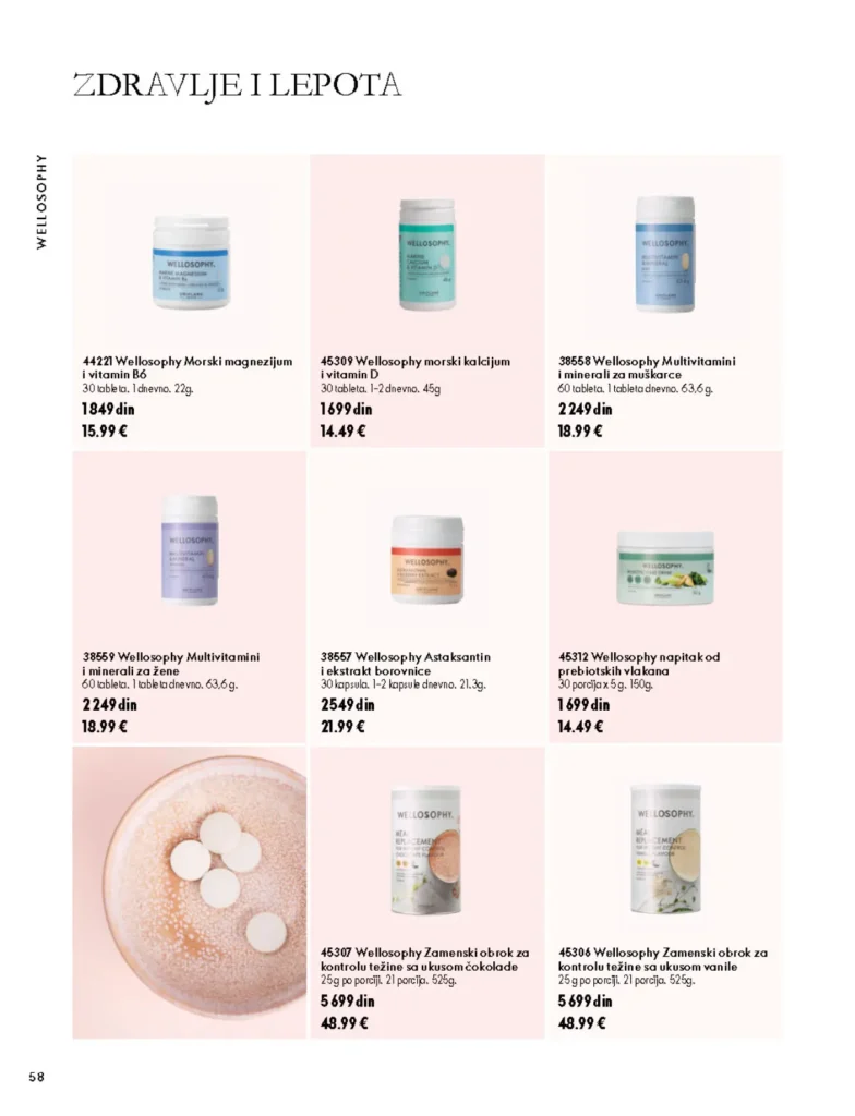 Oriflame katalog, strana 58