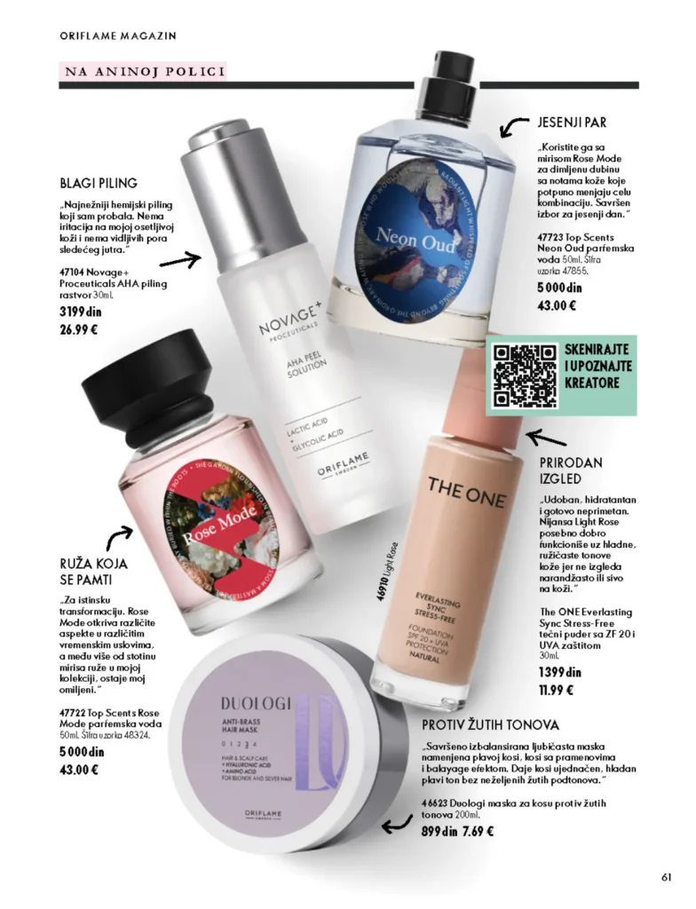 Oriflame katalog, strana 61