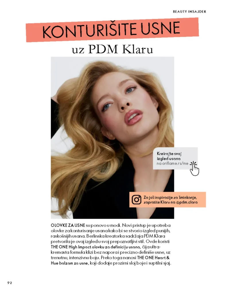 Oriflame katalog, strana 92