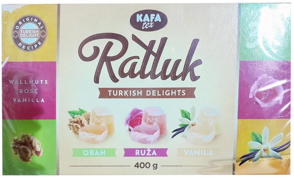 Ratluk 3u1(orah,ru<a,vanila)400 g#8Kafatex