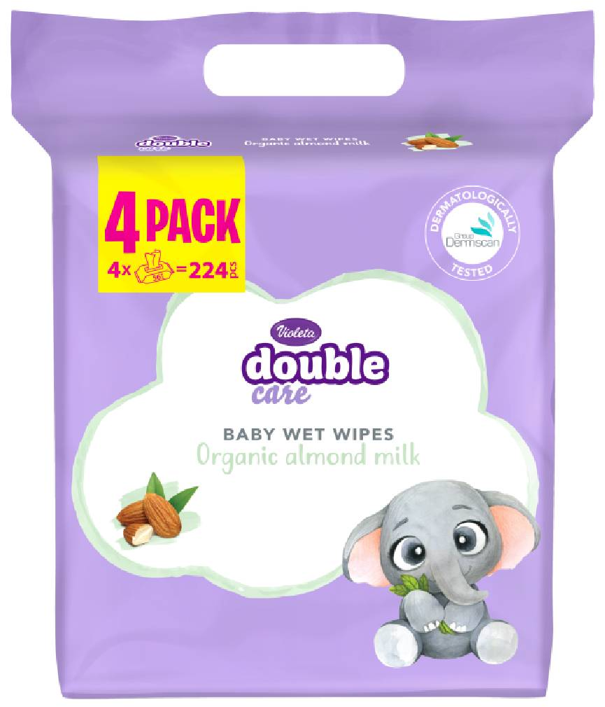 Violeta vlazne maram. badem 4-pack