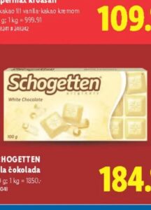 SCHOGETTEN Bela čokolada 100 g